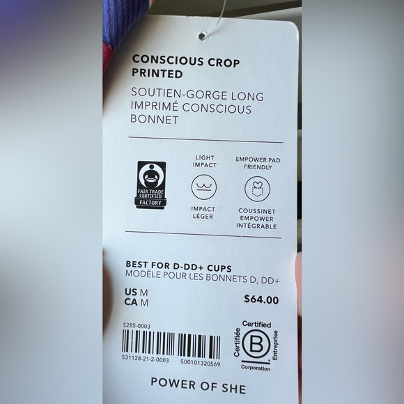 Athleta - Conscious Crop - D-DD - NWT - Blue Multi - 1) S, 1) M - Picture 13 of 16